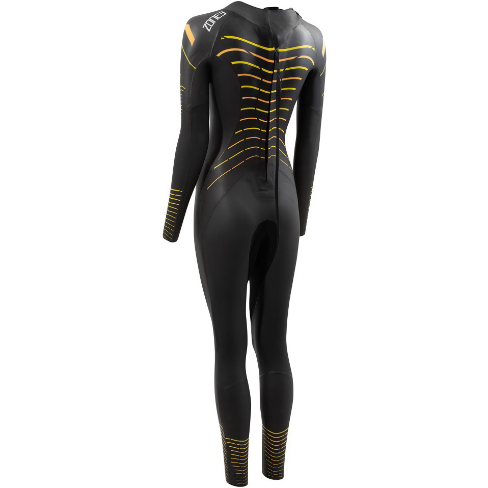 Zone3 Da Donna Thermal Aspect Breaststroke Muta WS21WTMA101 - Black / Orange / Yellow